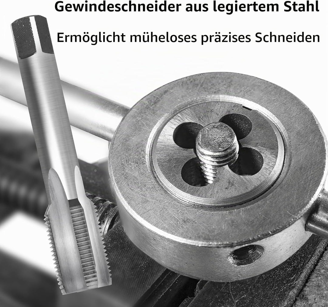Gewindeschneid und Gewindeschneideisen M20 X 1,5mm, HSS Metric Gewindebohrer Aussengewindeschneider