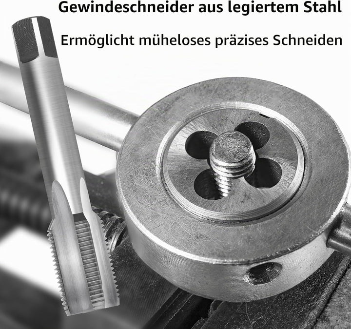 Gewindeschneid und Gewindeschneideisen M20 X 1,5mm, HSS Metric Gewindebohrer Aussengewindeschneider