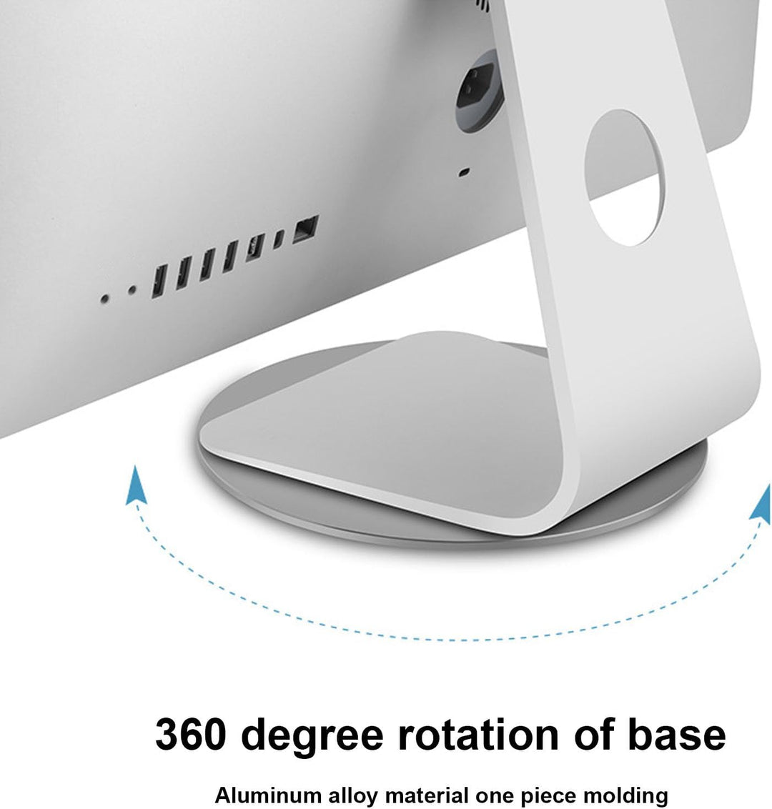 Monitor Drehteller, 360° Drehbarer Monitorbasis mit Matte Sprühfarbe, Aluminiumlegierung, Rutschfest