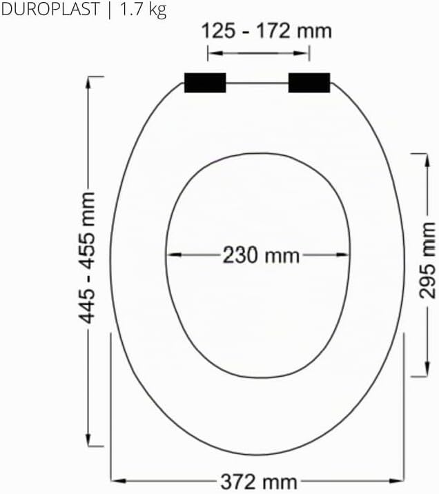 spirella Premium Toilettendeckel oval Klodeckel mit matten Finish und Softclose Absenkautomatik. Ant