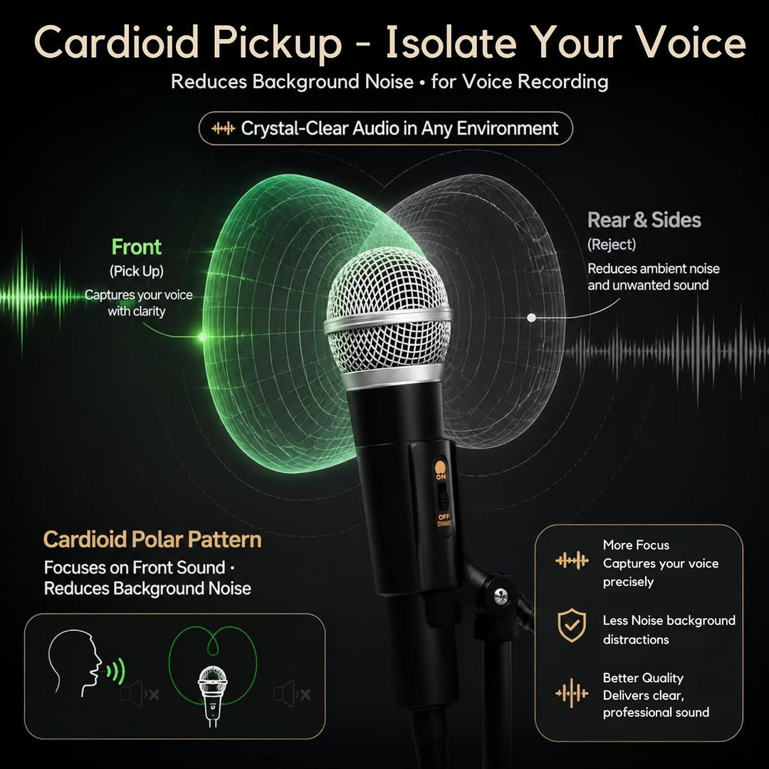 Dynamischer Mikrofon, Professionelles USB-Kondensatormikrofon | Vocal Dynamisch Microphone Karaoke H