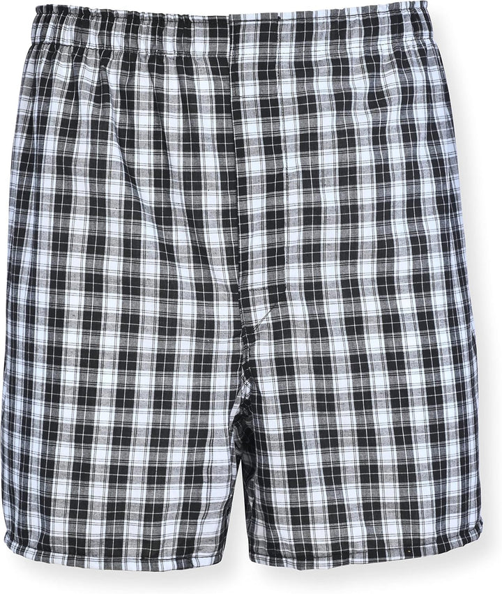 Hanes Herren Hanes Men's Tagless Boxer Briefs, 6 Pack Retroshorts (6er Pack) 6XL Schwarz/Weiss, 6XL