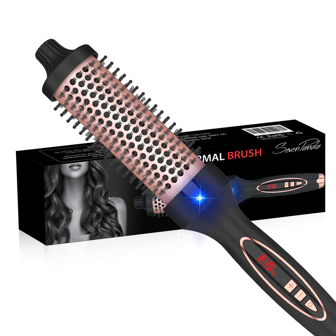 Thermal Brush für den Blowout-Look,Wärmebürste 38mm, Thermobürste Rundbürste 130-230℃, Heat Brush Vo
