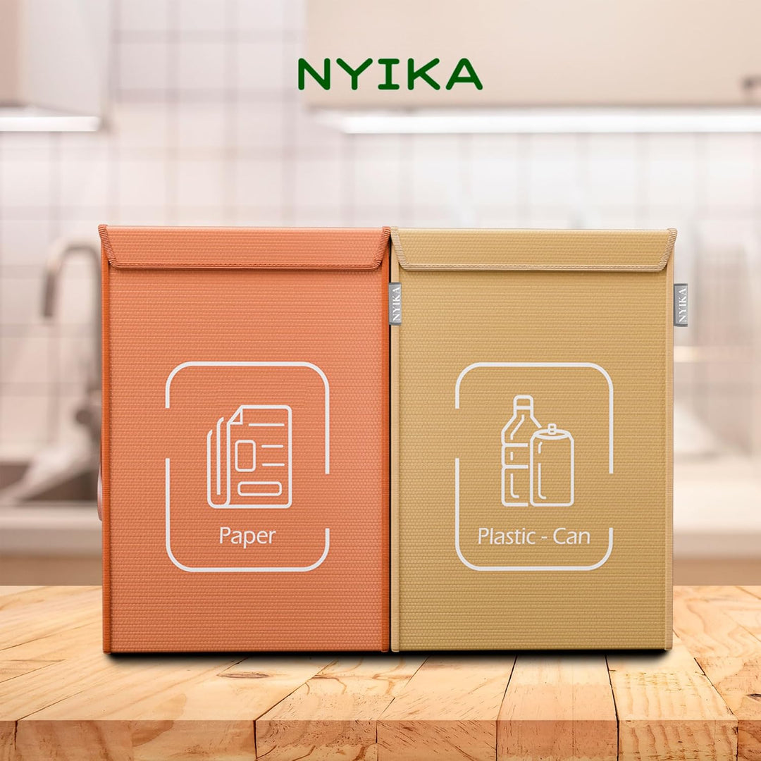 NYIKA Recycling System - Altglas Sammelbehälter - Pfandflaschen Aufbewahrung - Leergut Sammelbehälte