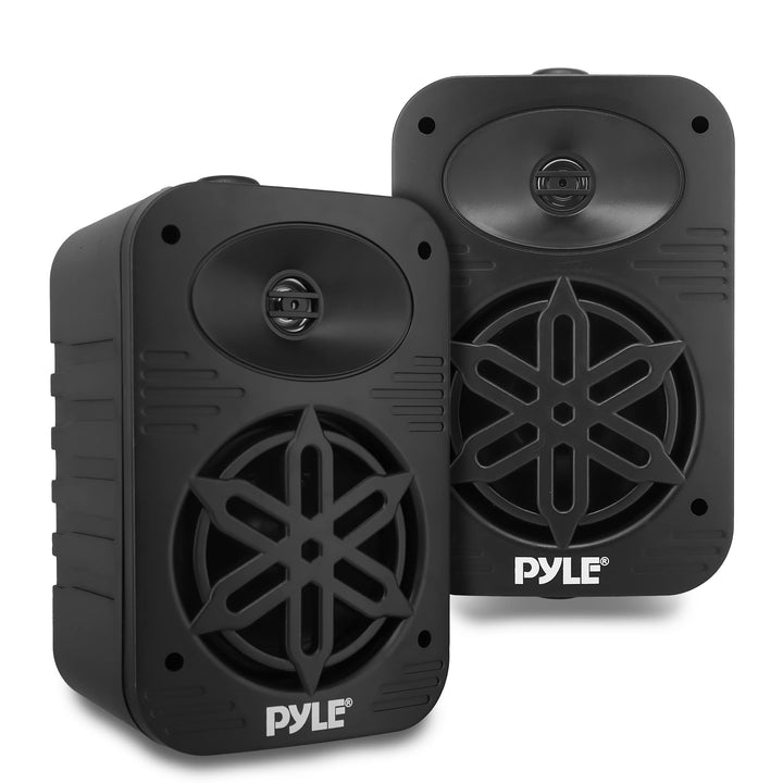 Pyle Lautsprecher Set Outdoor Indoor – 500W 4” 2-Wege Boxen wasserdicht Full Range Stereo Sound, Wet