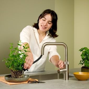 Quooker Flex Square | Reservoirs COMBI | Voll-Edelstahl | sofort-Kochend-Wasserhahn