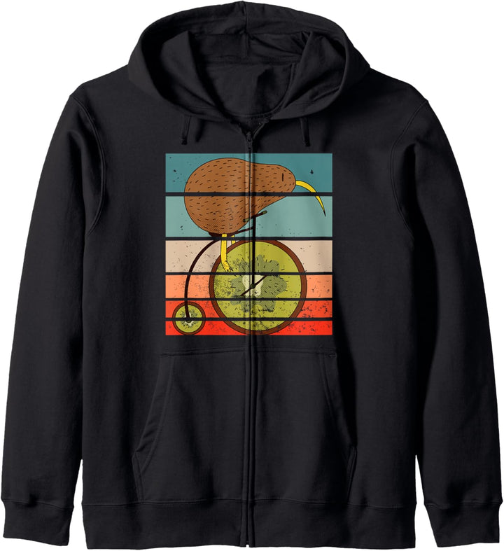 Kiwi Vogel Fahrrad Fahren Radfahrer Fahrradfahren Geschenk Kapuzenjacke