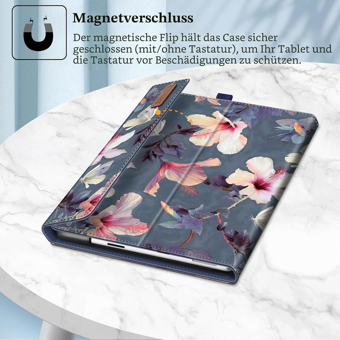Fintie Hülle für Microsoft Surface Pro 9 13 Zoll (2022) - Multi-Sichtwinkel Hochwertigem Kunstleder