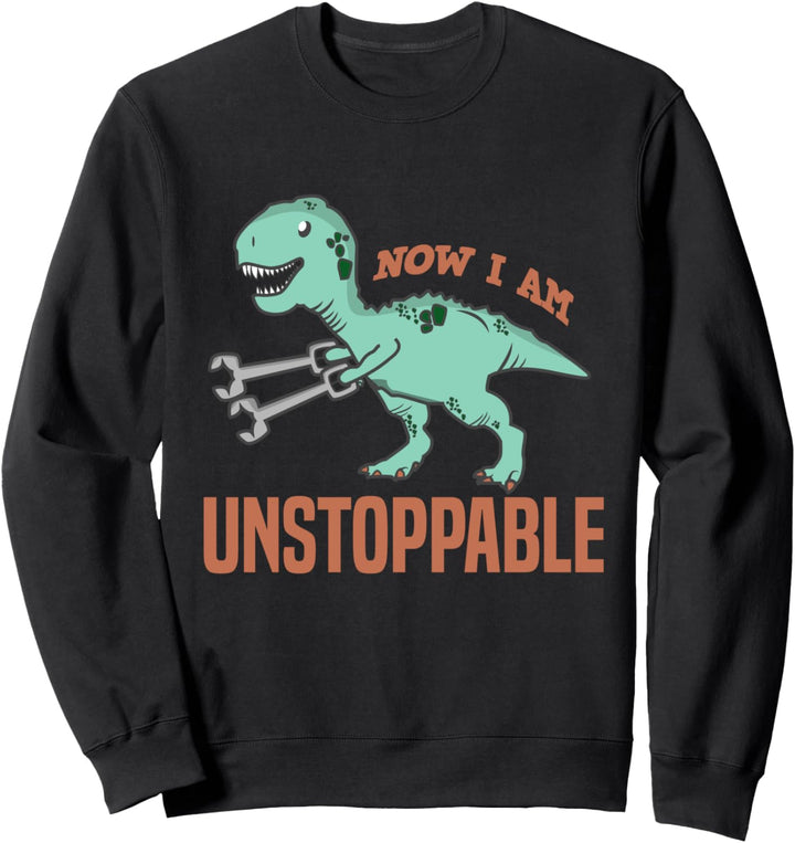 Lustige T-Rex Dinosaurier kurze Arme unaufhaltsam Guft Sweatshirt