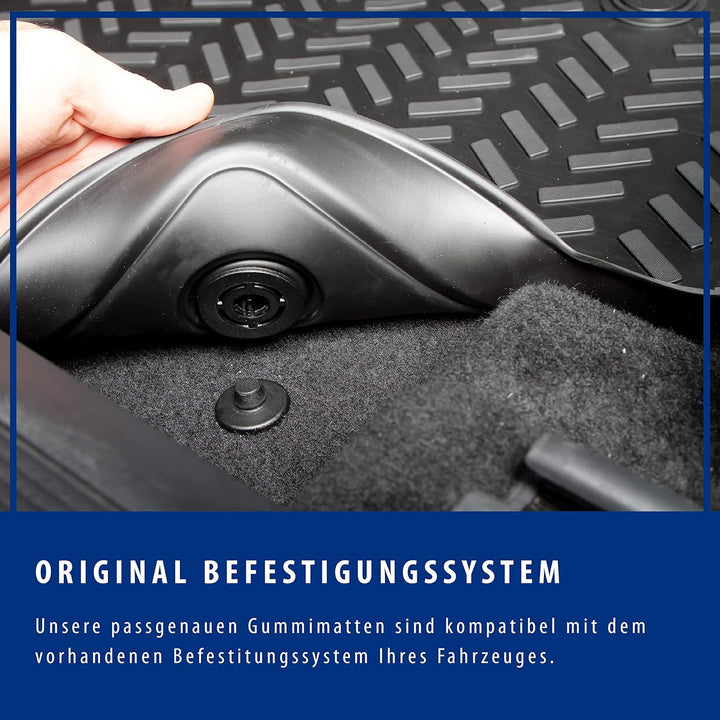 Elmasline Design 3D Gummimatten Set für Ford KUGA III 2019-2024 Extra hoher 5cm Rand KUGA III (Bauja