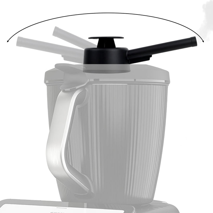 Dampfumleiter kompatibel mit Thermomix TM7 zubehör | 360° Drehbarer Dampfkamin mit Überlaufschutz |
