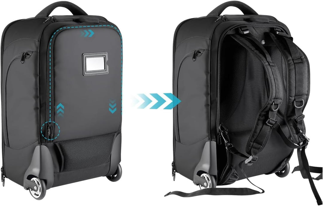 NEEWER 2 in 1 Kamera Schieberucksack, Kofferstil, konvertierbar, mit stossfestem Doppelgriff, mit he