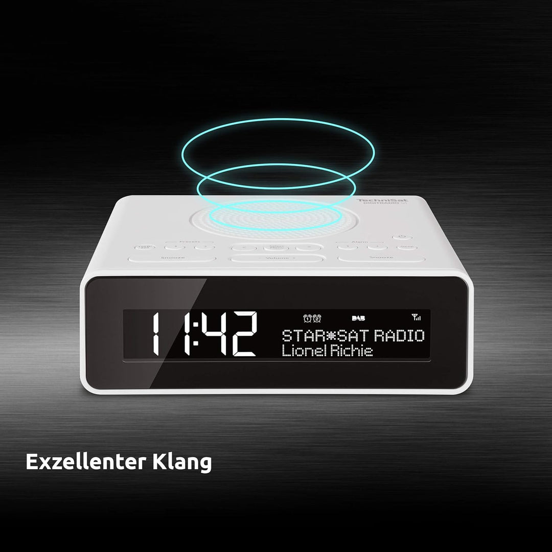 TechniSat DIGITRADIO 51 DAB+ Radiowecker (DAB, UKW, Uhrenradio, Wecker mit zwei einstellbaren Weckze