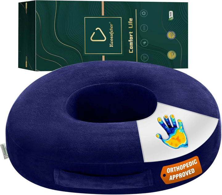 Orthopädisches Ring-Gedächtnis-Schaum-Kissen - Donut-Kissen zur Linderung von Hämorrhoiden, Steissbe