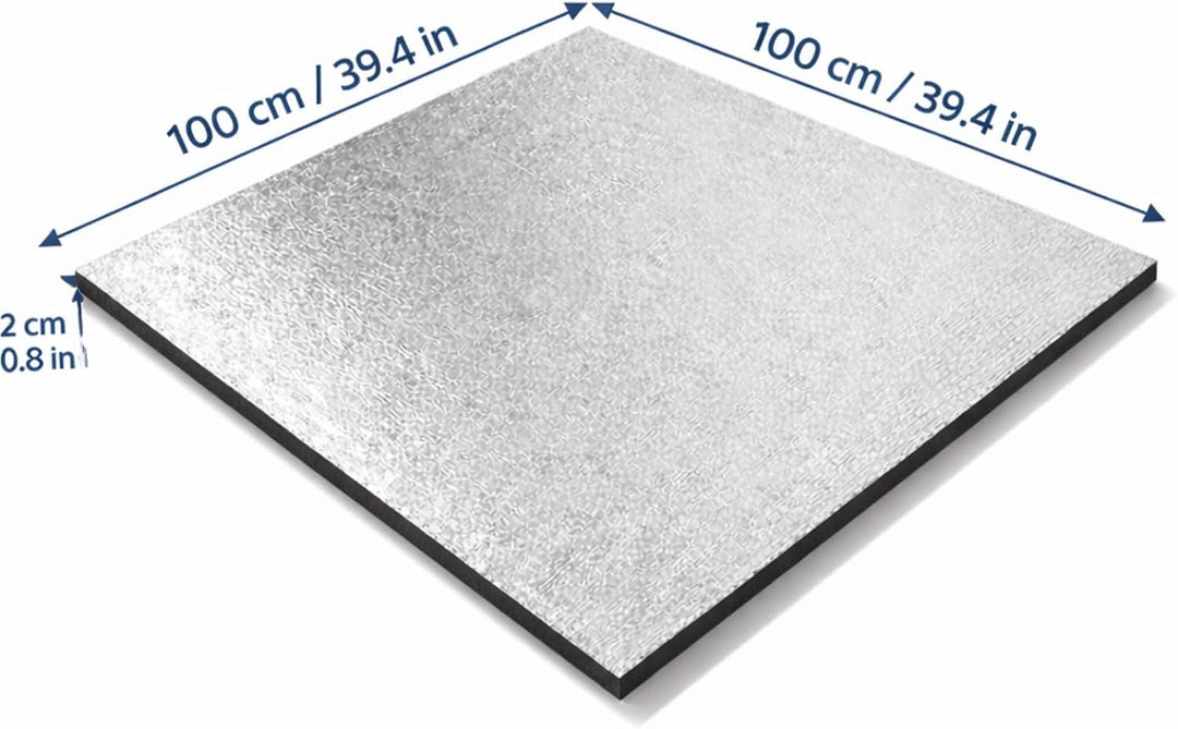 Weedness Grow Isoliermatte 100 x 100 cm für Growboxen &amp; Pflanzen - Indoor Anbau Grow Heizstrahler Sc