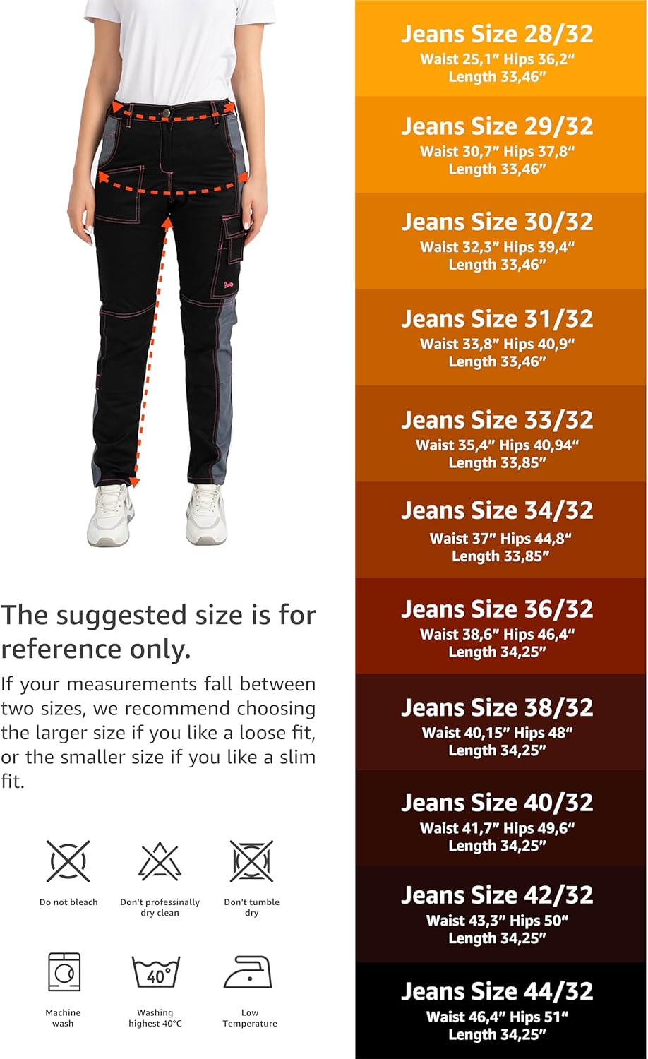 strongAnt Latzhose Damen stretch Arbeitshose für Frauen mit Kniepolstertaschen Baumwolle Cargo Hose