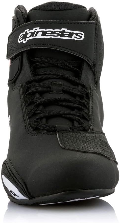 Alpinestars Herren NcMotorcycle Boot 45 EU Schwarz Weiss Rot, 45 EU Schwarz Weiss Rot