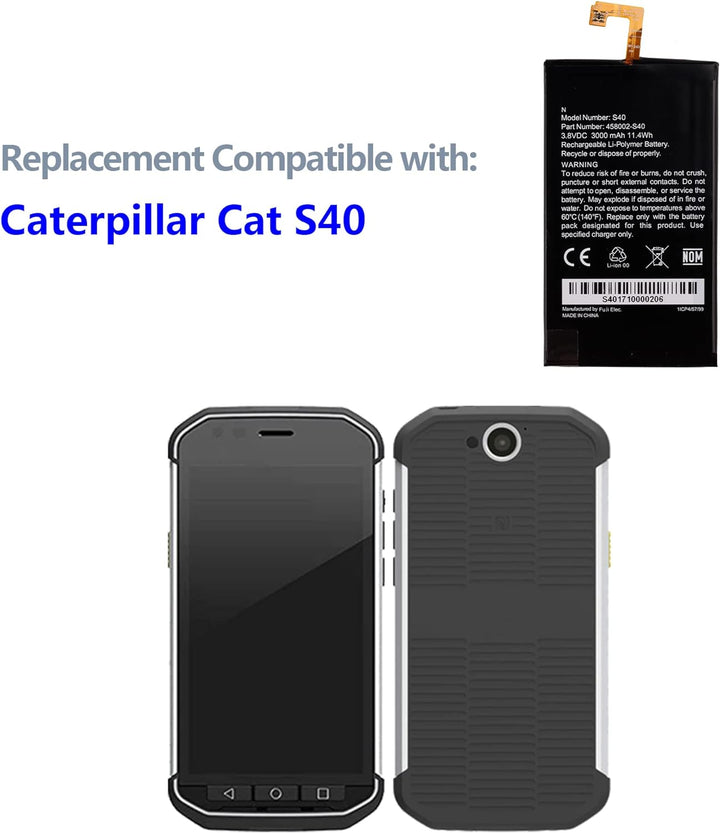 Swark Akku S40 Kompatibel mit Caterpillar Cat S40 with Tools