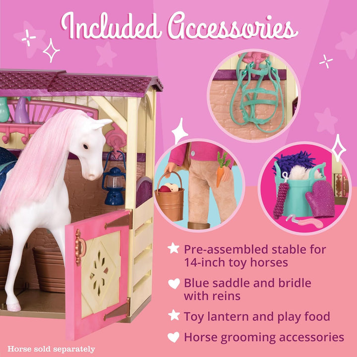 Glitter Girls - Alle Asparkle Acres - Spielset Pferdestall - Spielset für 36 cm grosse Puppen und Sp