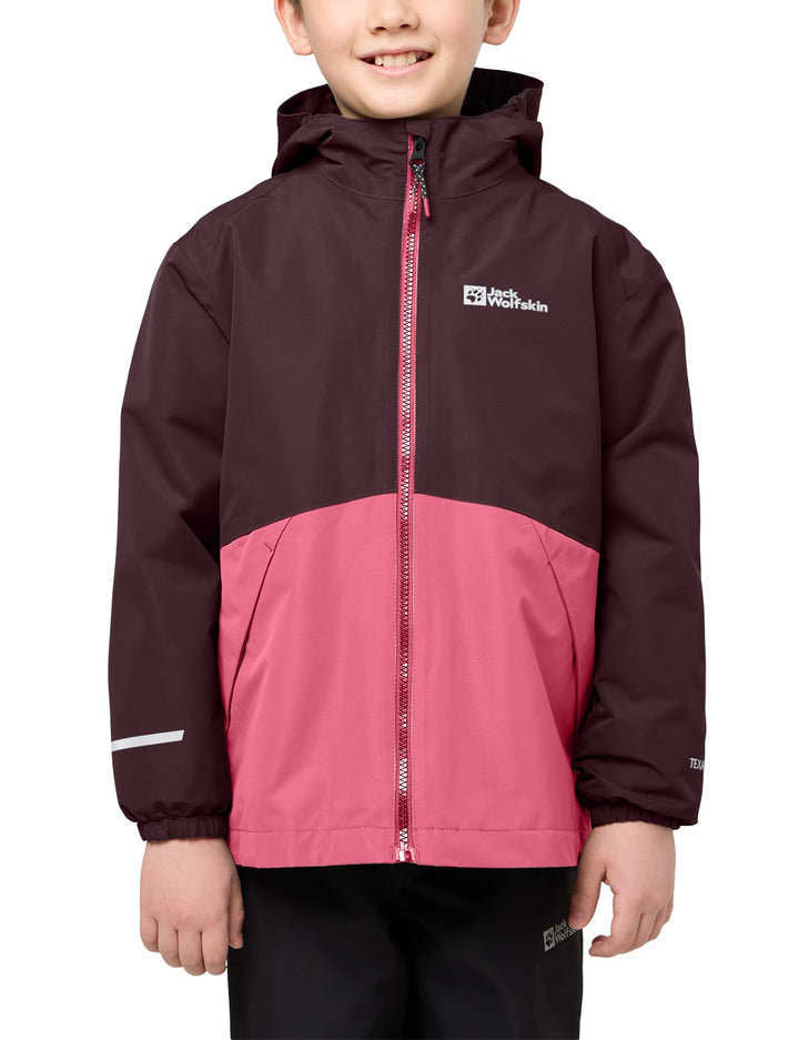 Jack Wolfskin Unisex Kinder Jacket, boysenberry/pink