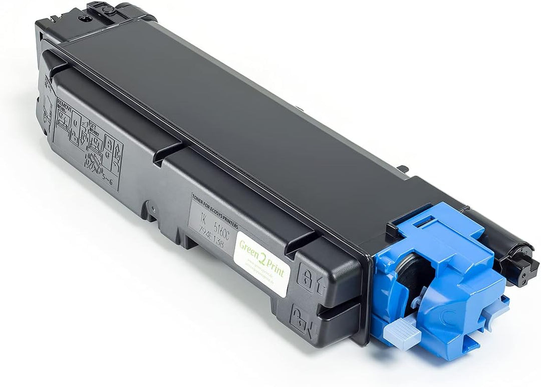 Green2Print Toner Cyan 12000 Seiten ersetzt Kyocera TK-5160C, 1T02NTCNL0 passend für Kyocera ECOSYS