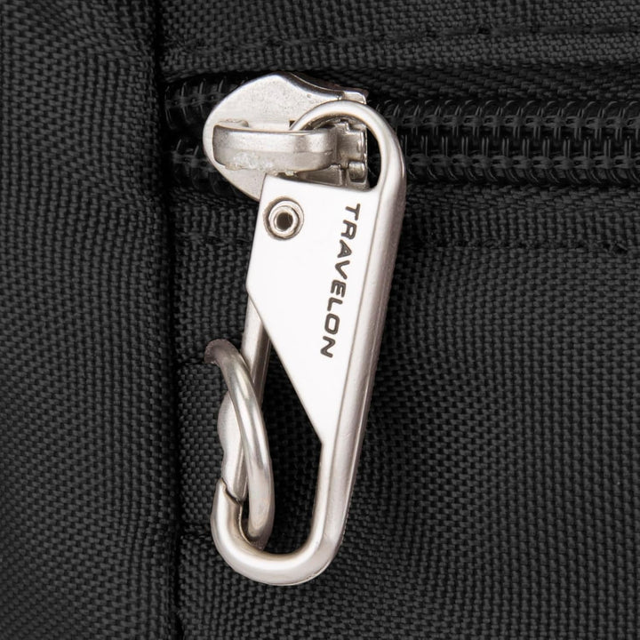 Travelon Damen Classic Convertible Crossbody & Waist Pack Crossbody-Umhängetasche 8 x 7 x 2 Schwarz,