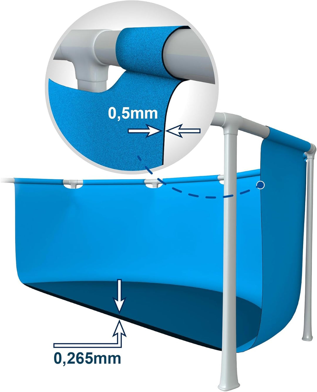 Intex Metal Frame Pool - Aufstellpool - Ø 305 x 76 cm 305 x 76 cm