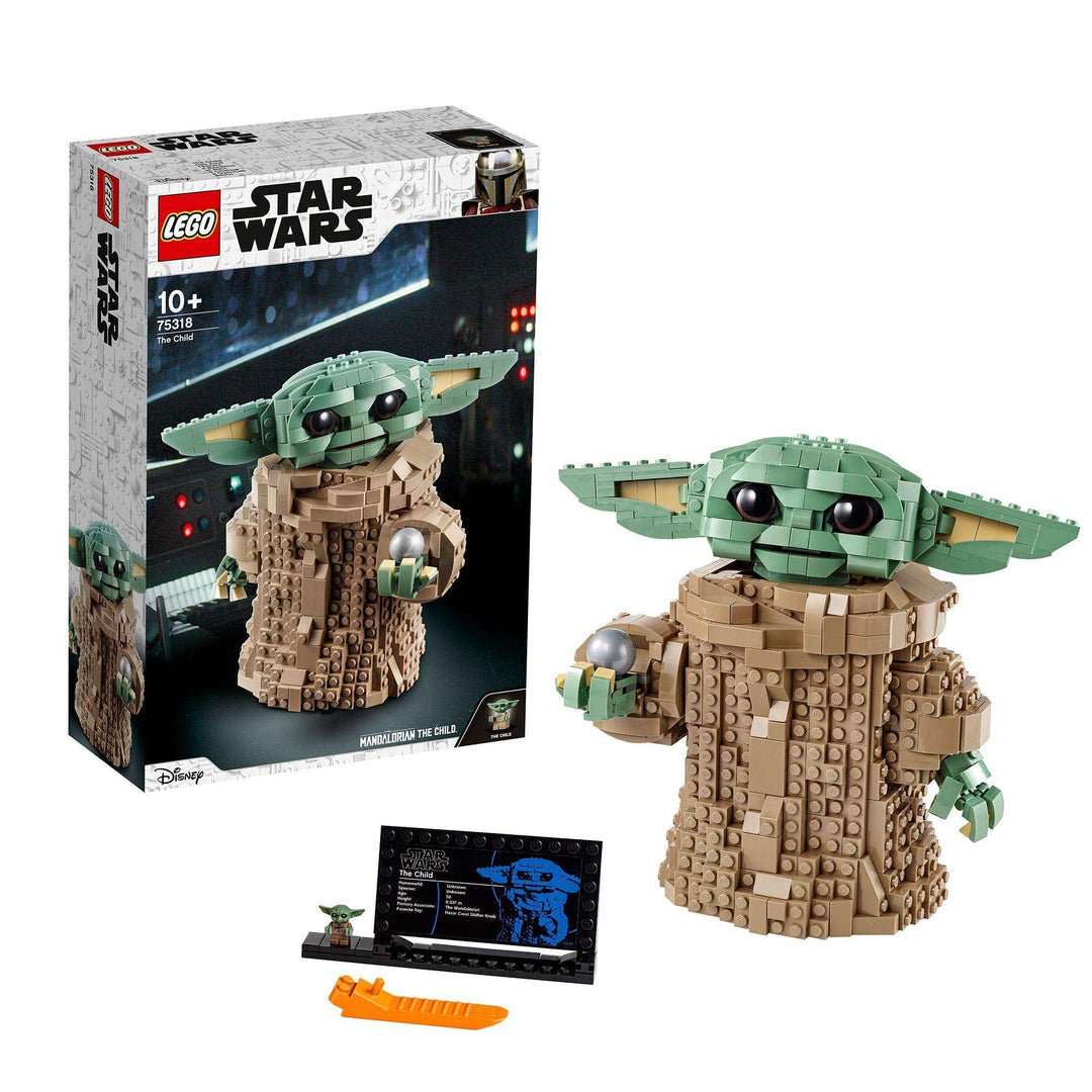 LEGO 75318 Star Wars: The Mandalorian Das Kind, grosse Baby-Yoda-Figur zum Bauen und Sammeln für Fan