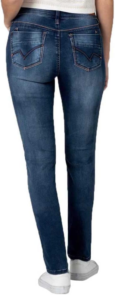 Timezone Damen Tahila Womenshape Slim Jeans 32W / 34L Blau (Bright Blue Wash 3151), 32W / 34L Blau (