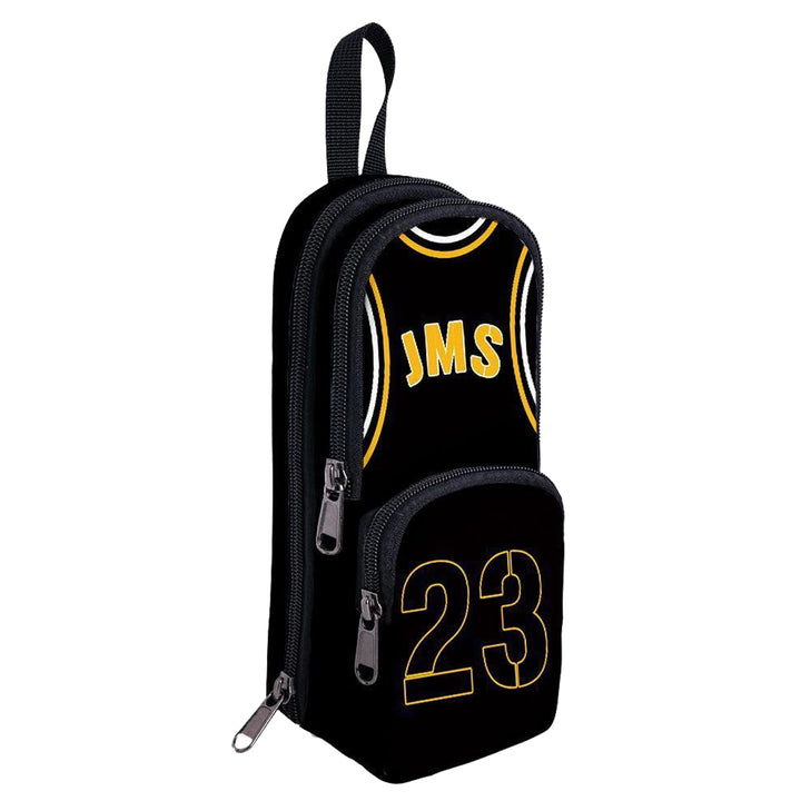 Basketball Player Federmäppchen Grosse Kapazität,Basketball Star Bunte 23 Trikot Federtasche,Grosse