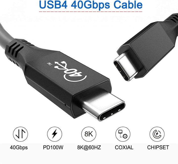 chenyang CY USB-IF Certified USB-C Type-C Thunderbolt Stecker auf USB-C Type-C Thunderbolt Stecker U