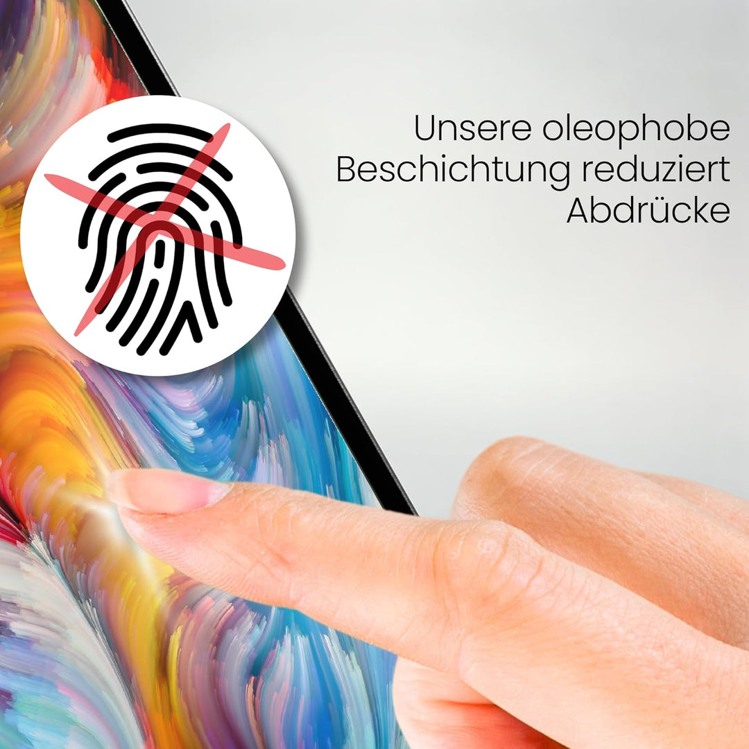 atFoliX Glasfolie kompatibel mit Lenovo ThinkVision P27h-10 Panzerfolie, 9H Hybrid-Glass FX Schutzpa