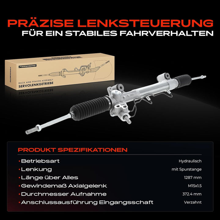 Frankberg Lenkgetriebe Servolenkgetriebe Hydraulisch für Linkslenker Kompatibel mit Hilux VII Pick-u