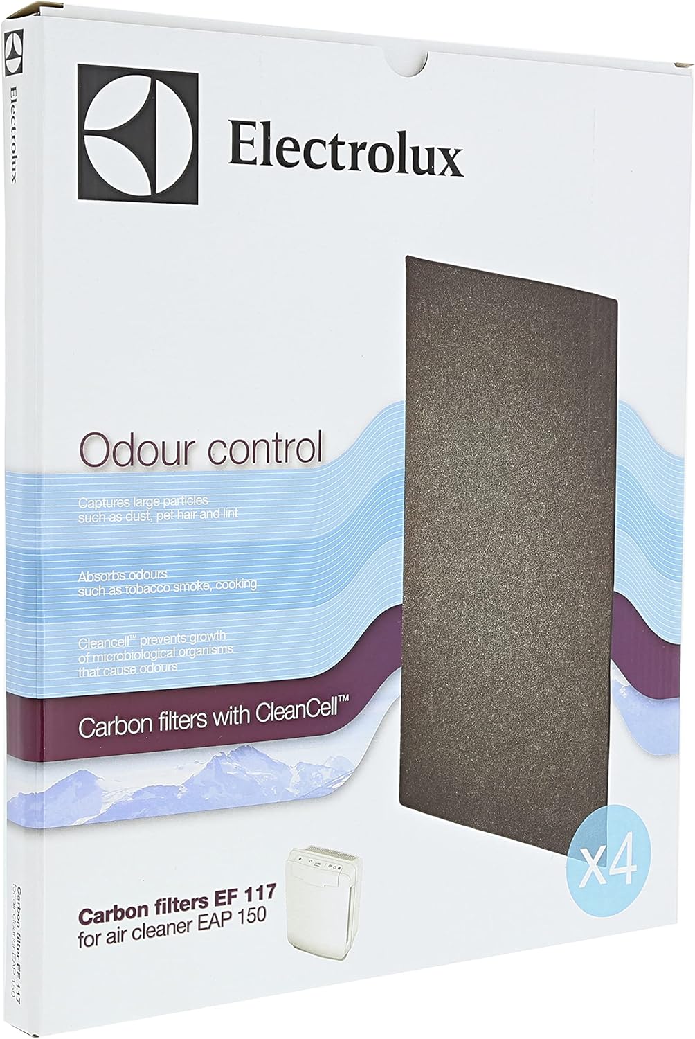 Electrolux 900167656 EF117 Kohlefilter für den Staubsauger Air Cleaner EAP 150