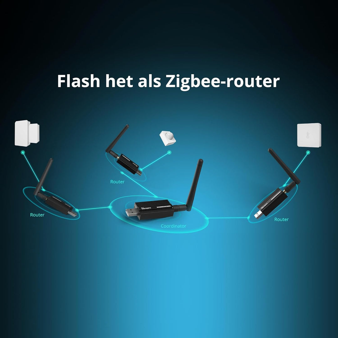 SONOFF Zigbee Gateway, ZBDongle-E 3.0 USB Dongle Plus,EFR32MG21 + CH9102F/CP2102N Zigbee USB-Stick E