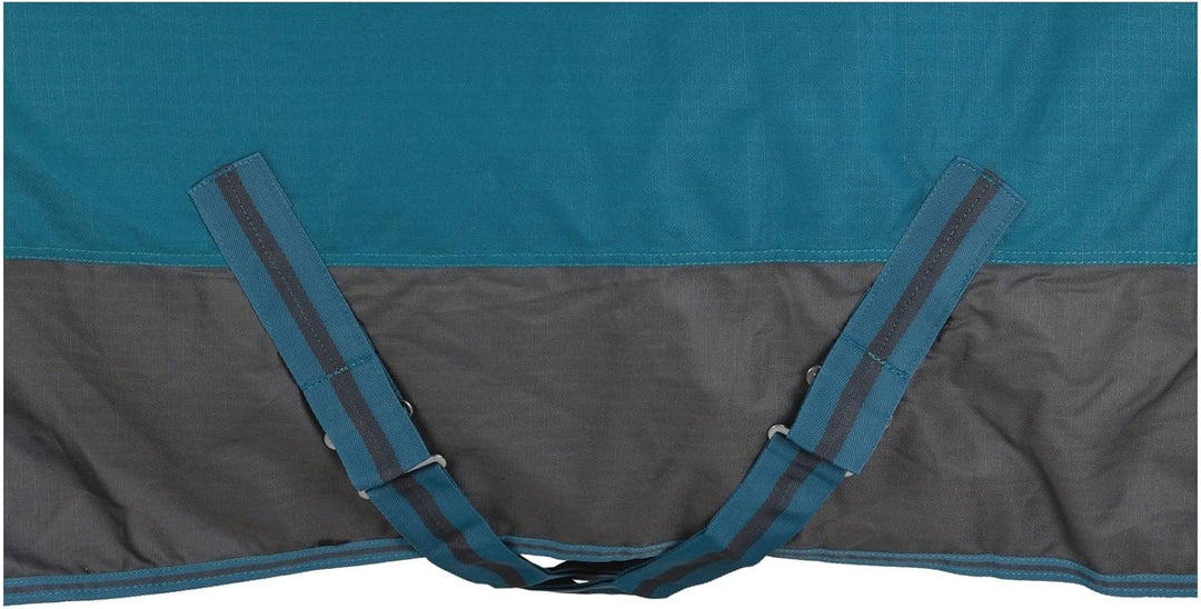 RL24 - Weidedecke High Neck Polarfleece 600D BASICLINE Petrol/Graphit 95cm Petrol/Graphit (Altes Mod