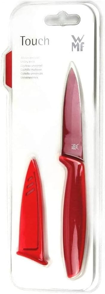 WMF Touch Allzweckmesser 20 cm, Messer mit Schutzhülle, Spezialklingenstahl antihaftbeschichtet, sch