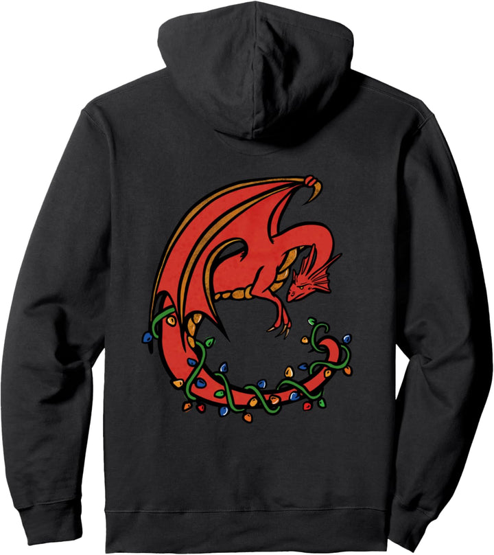 Christmas Dragon Pullover Hoodie