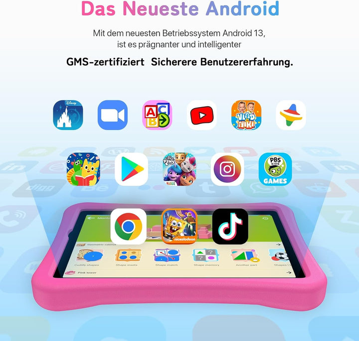 UMIDIGI Kinder Tablet 10.1 Zoll HD, Android Tablet 64GB/1TB TF +8GB(4+4),Quad-Core,Elterliche Kontro