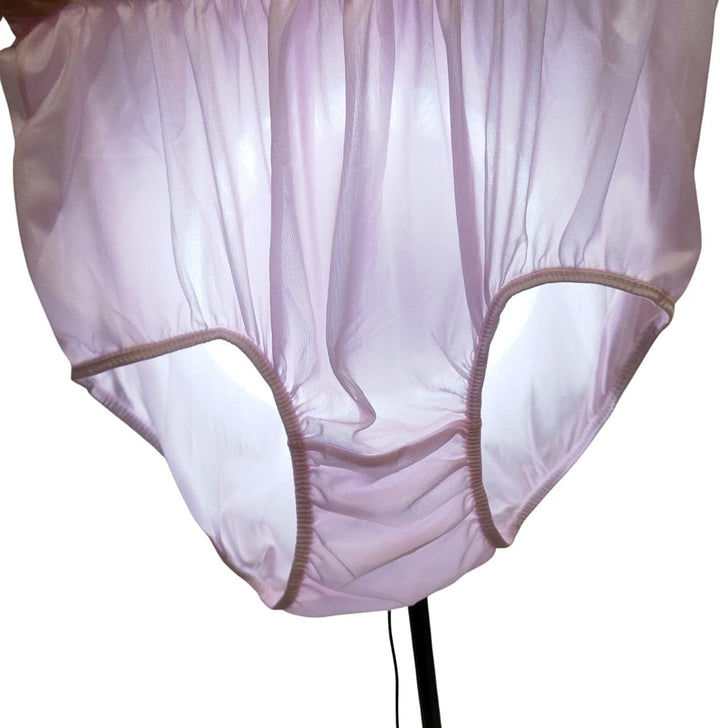 Littledream 6 Stück Vintage Plus Size 3XL durchscheinende transparente Seide Nylon Pantys Herren Dam