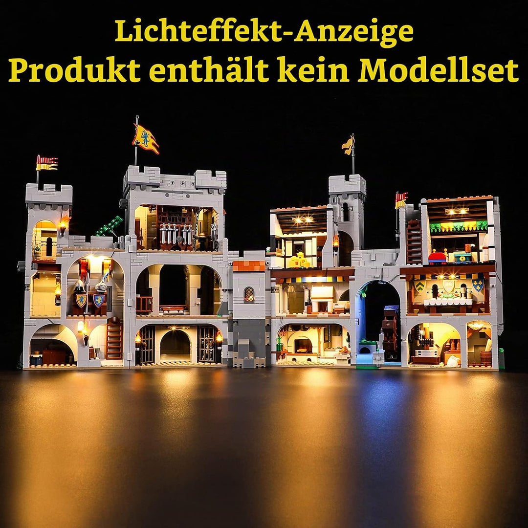 GEAMENT LED Licht-Set Kompatibel mit Lego Burg der Löwenritter (Lion Knight&