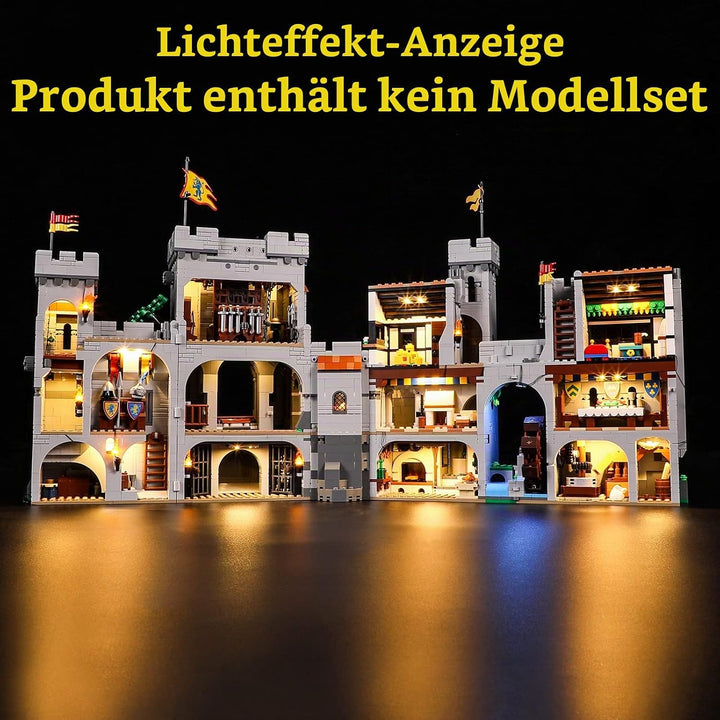 GEAMENT LED Licht-Set Kompatibel mit Lego Burg der Löwenritter (Lion Knight&
