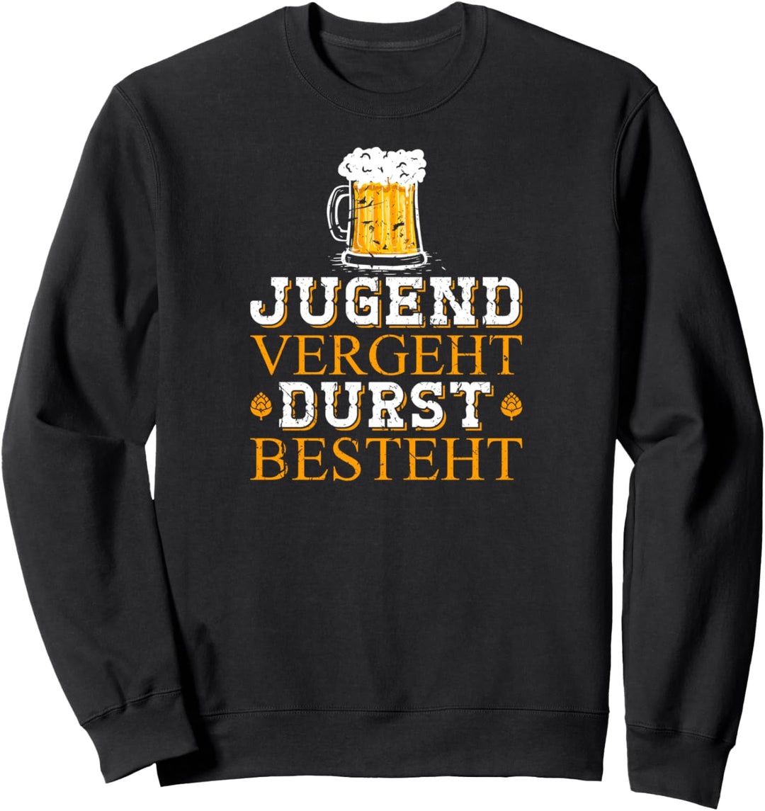 Jugend Vergeht Durst Besteht Vatertag Papa Lustig Männer Sweatshirt