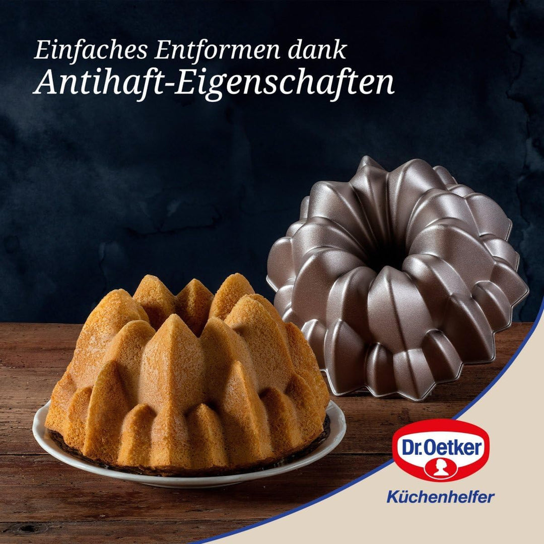 Dr. Oetker Guglhupf Creative ⌀ 24 cm – Gugelhupfform aus der Serie Back-Kunst – Backform mit Antihaf