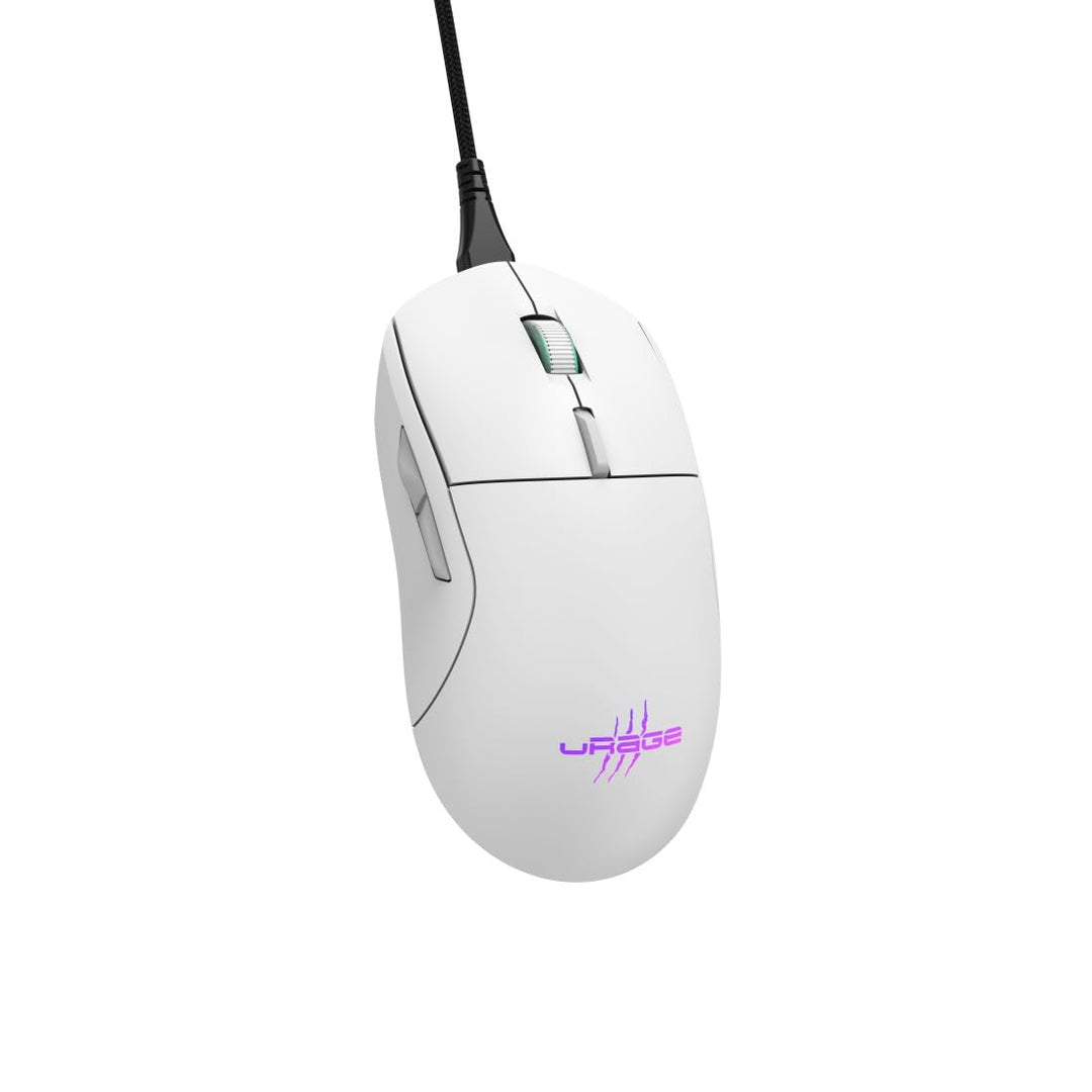 uRage Gaming-Maus mit Kabel „Reaper 250“ (Rainbow LED, ultra leicht, Rechtshänder, 6 programmierbare