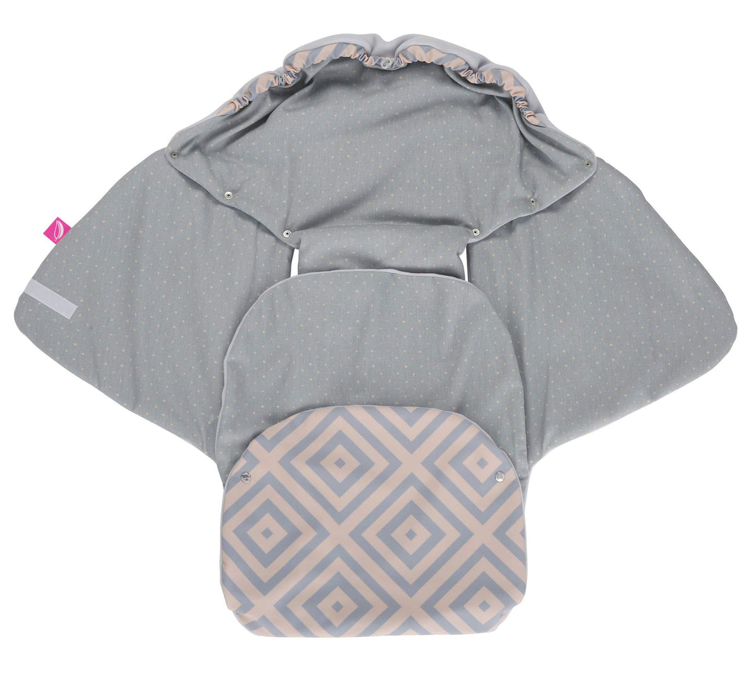 Motherhood Baby Softshell Einschlagdecke für Babyschale, Autositz, Römer und andere Marken, ideal fü