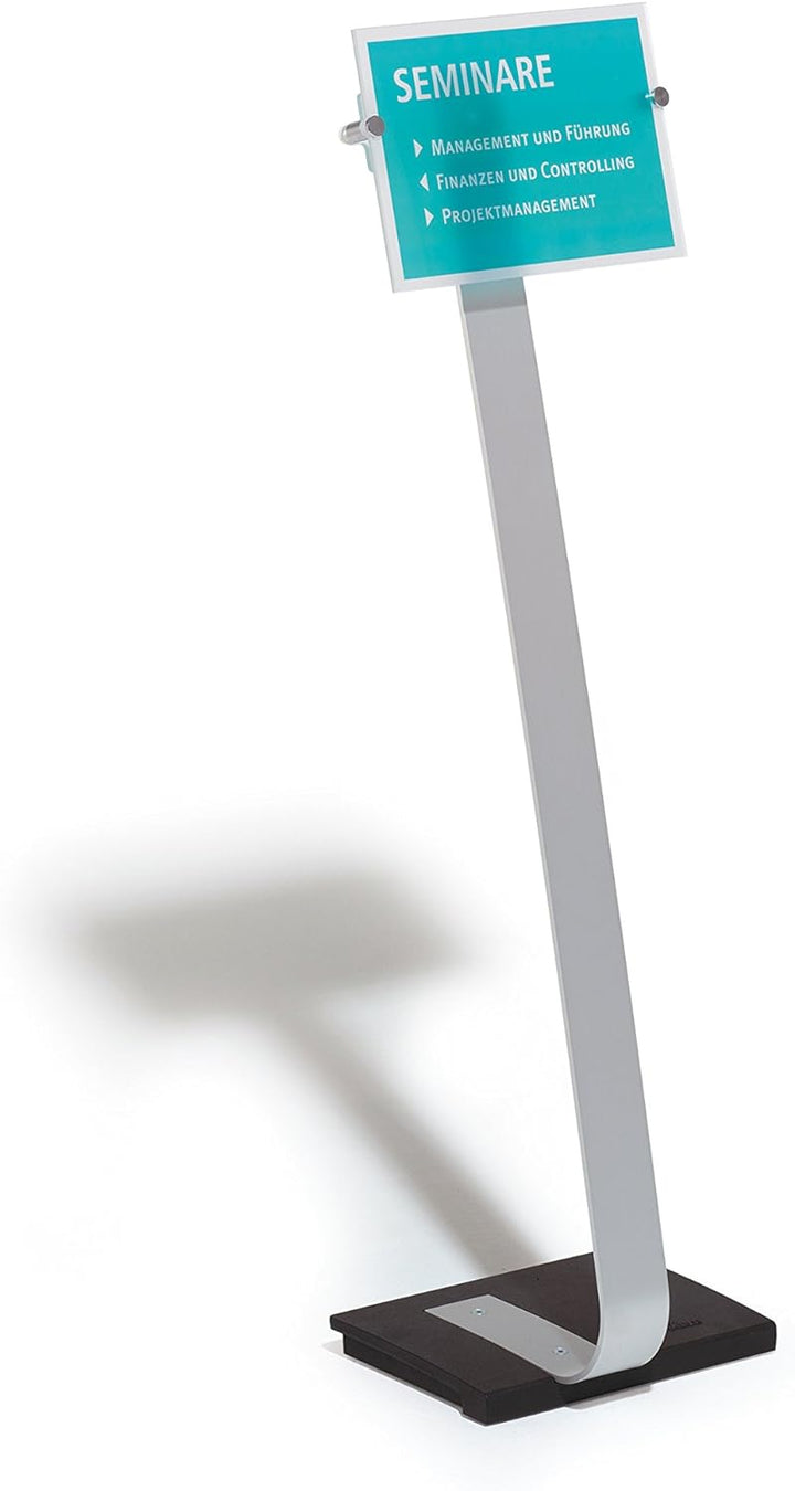 Durable Präsentationsständer Crystal Sign Stand A4, für Hoch- und Querformat, 481823, A4