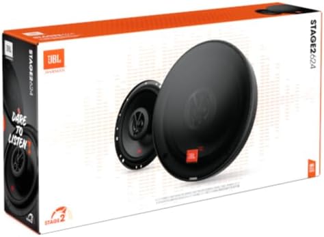 JBL Stage2 624 2-Wege Auto Lautsprecher Set von Harman Kardon - 240 Watt KFZ Autolautsprecher Boxen
