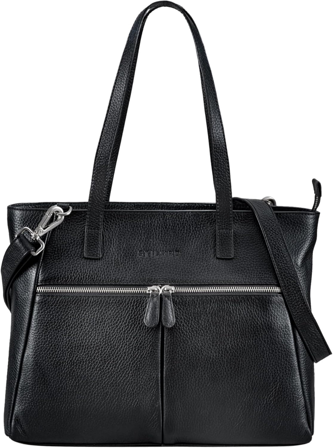 STILORD 'Madeleine' Grosse Umhängetasche Damen Leder Vintage Schultertasche Elegante Businesstasche
