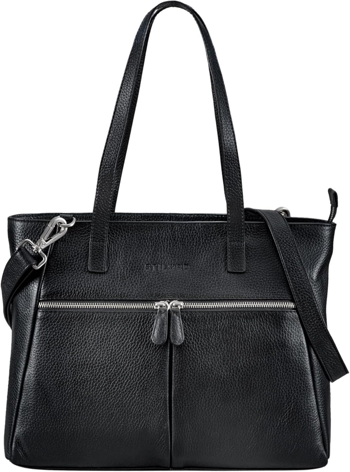 STILORD 'Madeleine' Grosse Umhängetasche Damen Leder Vintage Schultertasche Elegante Businesstasche